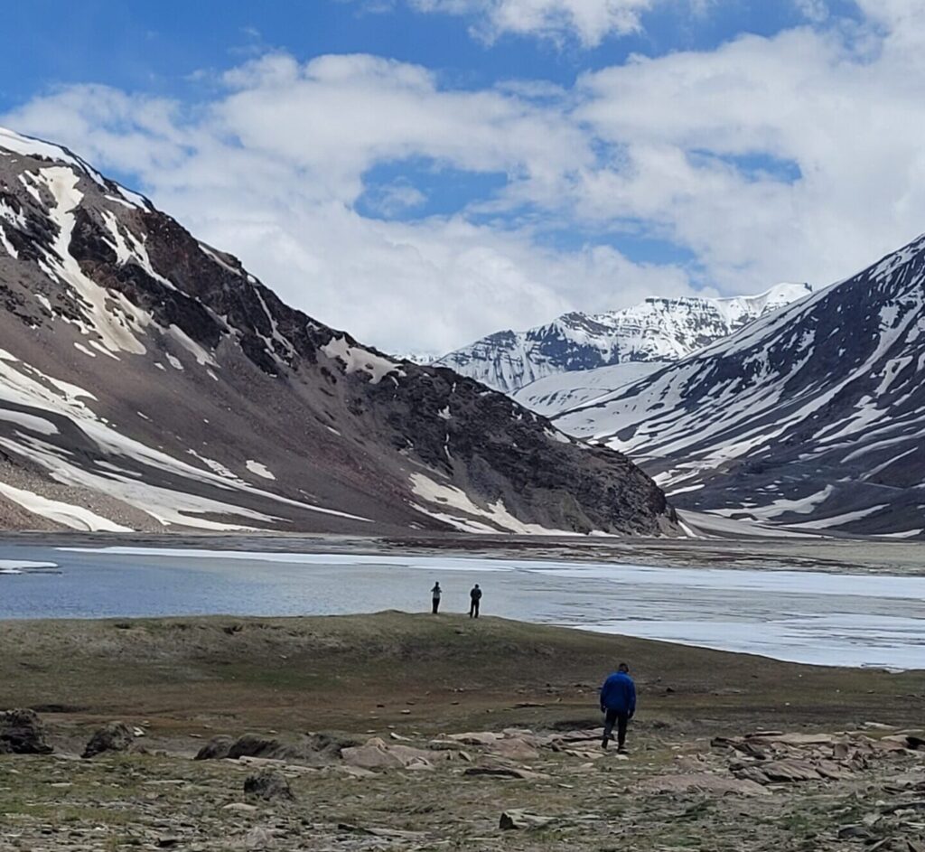 A lake on the  Leh- Manali highway